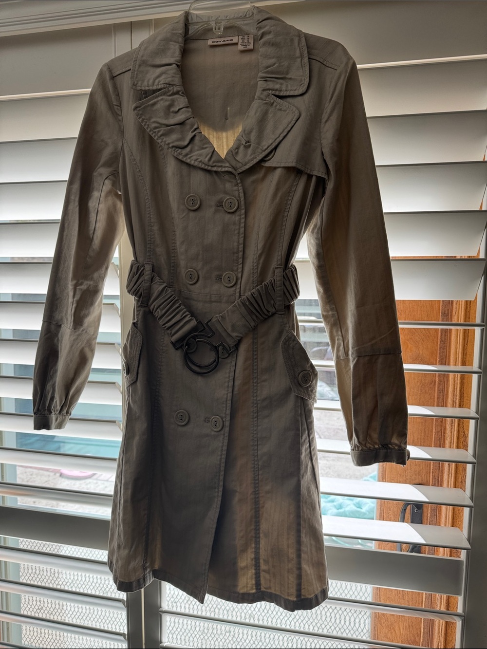 DKNY Jeans Tan Trench Coat